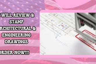 architectural drawing civil structural engineering drawing pe stamp city permit