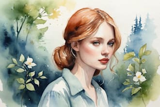 paint a beautiful watercolour illustration
