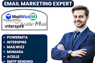 send email marketing SMTP setup powermta interspire mailwizz mumara acelle gmail