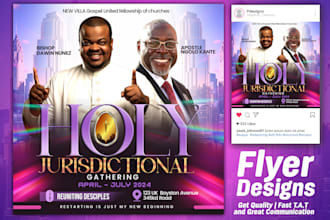 exceptional postcard, event flyer design, or church flyer