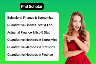 help in behavioral finance quantitative methods in economic actuarial statistics