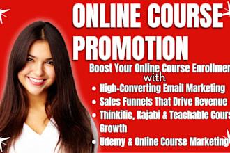 do course promotion and course marketing for your udemy online course