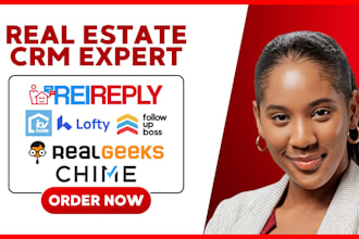 setup and manage real estate CRM lofty kvcore follow up boss boldtrail chime idx