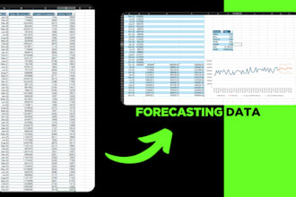 do financial forecast using advance excel, charts and graph