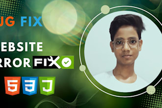 fix HTML, CSS, javascript error quickly