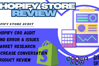 audit and review your shopify store to boost sales and conversion rate