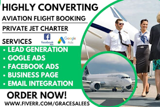 generate private jet charter jet rental charter   flight booking aviation leads