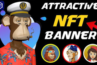 design nft banner, twitter banner and opensea header