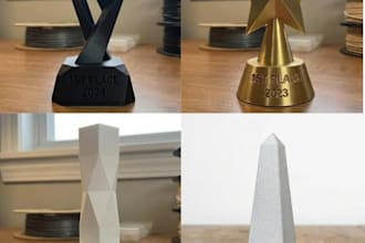 do custom 3d printed award or trophy
