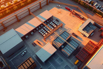 create  3d warehouse design, 3d factory design, and industrial facility