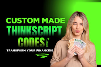 create custom indicator, strategy for ninjatrader 8 and thinkorswim thinkscript