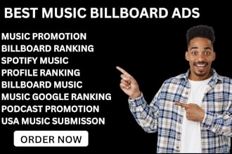 promote soundcloud music tiktok music spotify music using billboard ads
