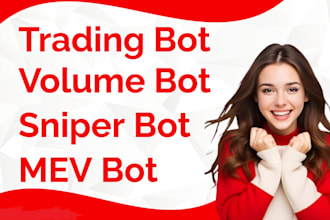 build telegram discord trading trending volume holder alarm bot on solana ton