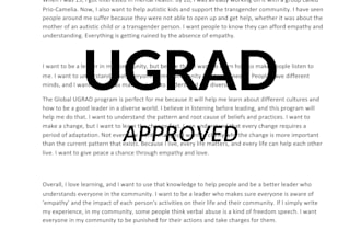 review, edit, and provide expert feedback on your sop