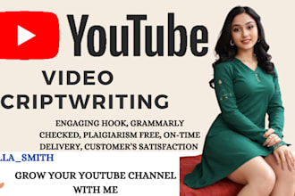 write engaging scripts for science, space and tech youtube channel, video script
