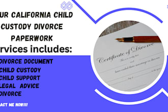do your california divorce, child custody paperwork