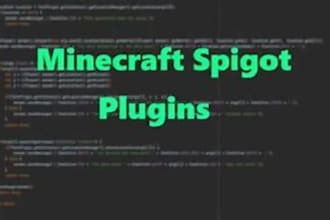 create custom minecraft plugin in spigot, bukkit or sponge
