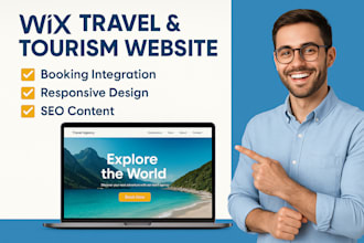 design tourism website, travel website, vacation website