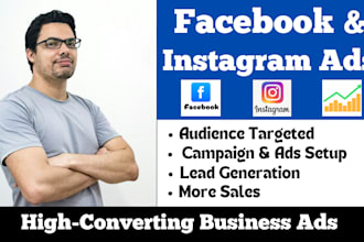 run targeted facebook and instagram ads for sales and leads
