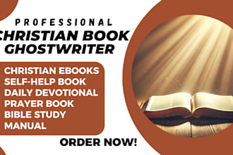 christian ebook ghostwriter daily devotionals prayer journals book writer KDP