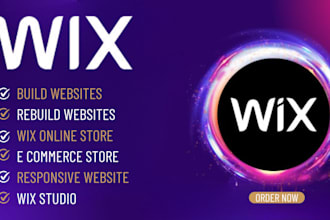 build rebuild wix responsive ecommerce website, wix online store, wix studio
