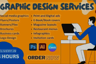do graphic design for brands, books, posters and resume