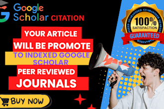 increase google scholar citation on index peer reviewed journals