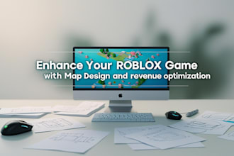 design your roblox game map design with aim to implement monetization system