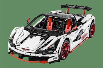 design 3d lego technic car,bike,aircraft,house,lego toys, moc with pdf manual