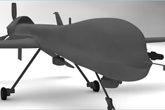 do military aircraft model, unmanned aircraft, 3d printable drones, uav, ucav