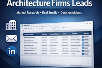 provide verified architecture firms leads
