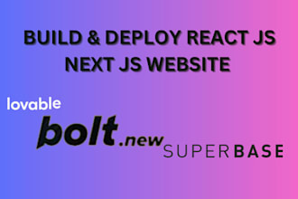 built web app website with lovable dev, bolt new ai, deepseek