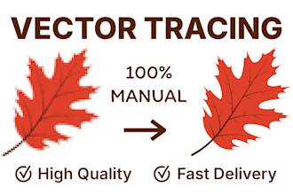 vector tracing logo, vectorize image, manual vectorization