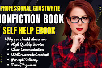 ghostwrite nonfiction book, ebook ghostwriter book writer self help ebook writer