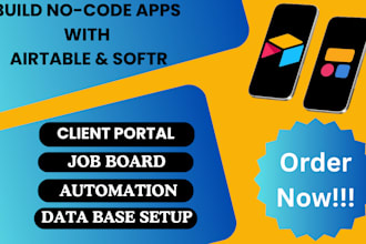 setup airtable database softr website design softr airtable automation glide app