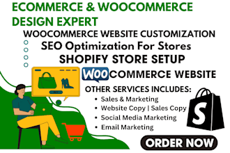 woocommerce ecommerce website online store wordpress redesign shopify dropship