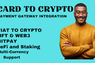 setup card to crypto payment gateway for nft minting fiat to crypto payout,