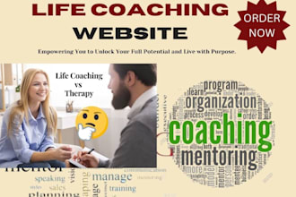 design a life coaching career accountability therapy author consulting website