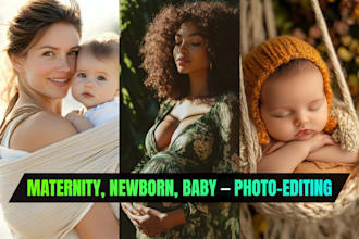 retouch pregnancy, newborn, maternity photos professionally