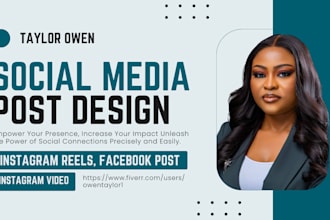 design social media post, instagram reel, facebook post, carousel canva design