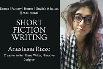 write amazing short horror or fantasy fiction for you