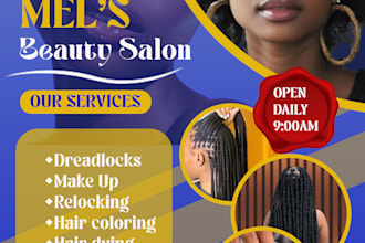 do restaurant and salon flyers for businesses
