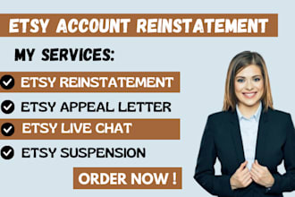 reinstate etsy permanently suspension account etsy appeal letter etsy live chat