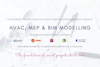design mep, hvac, bim models, plumbing, and electrical plans in revit