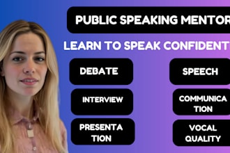 coach you in natural presenting and public speaking