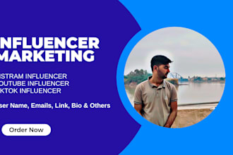 find best tiktok, youtube, instagram influencers list for influencer marketing