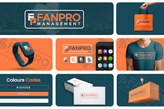 do minimalist logo design, brand identity and branding kit