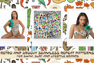 design seamless repeat patterns for textile prints