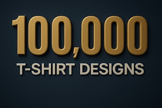 provide 100k bulk t shirt design and tshirt design bundle