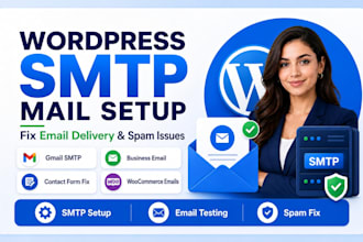 setup wordpress SMTP mail and fix email delivery or spam issues